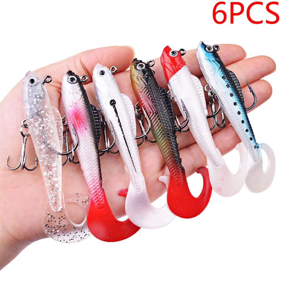 6PCS Wobblers Artificial Baits Fishing Tackle