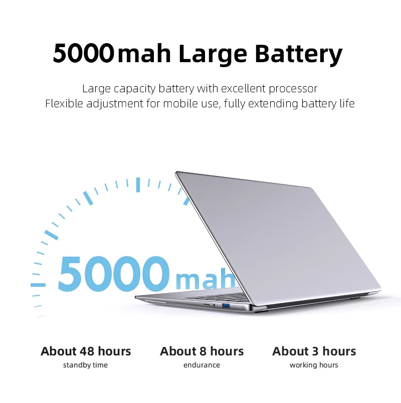 14.1inch Intel Atom A3950 Laptop Computer Windows 11 Pro 2025 Notebook PC 12GB RAM 512GB 1TB SSD 1920*1080