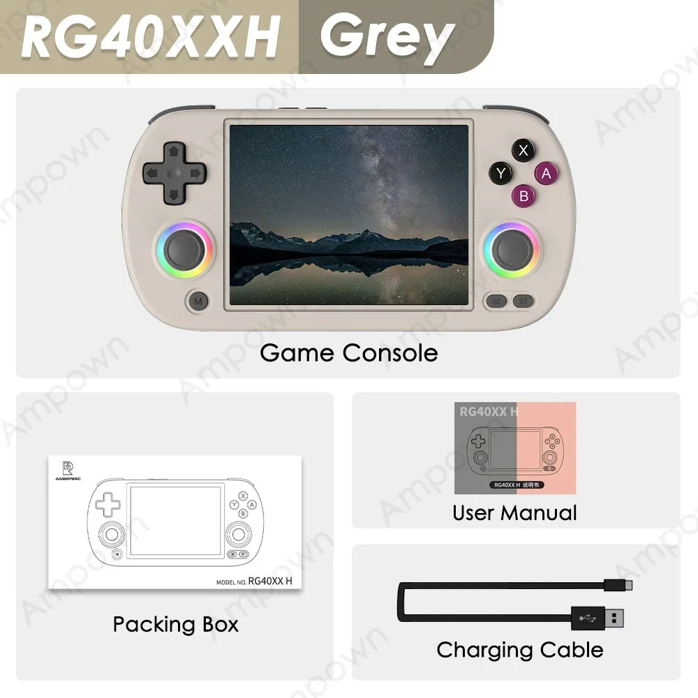 ANBERNIC RG40XX H Handheld Game Console 4'' Screen Linux System