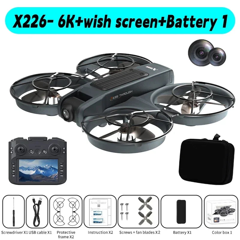 For Xiaomi X226/VR RC Drone 8K Professional 4K HD Dual Camera Brushless Motor