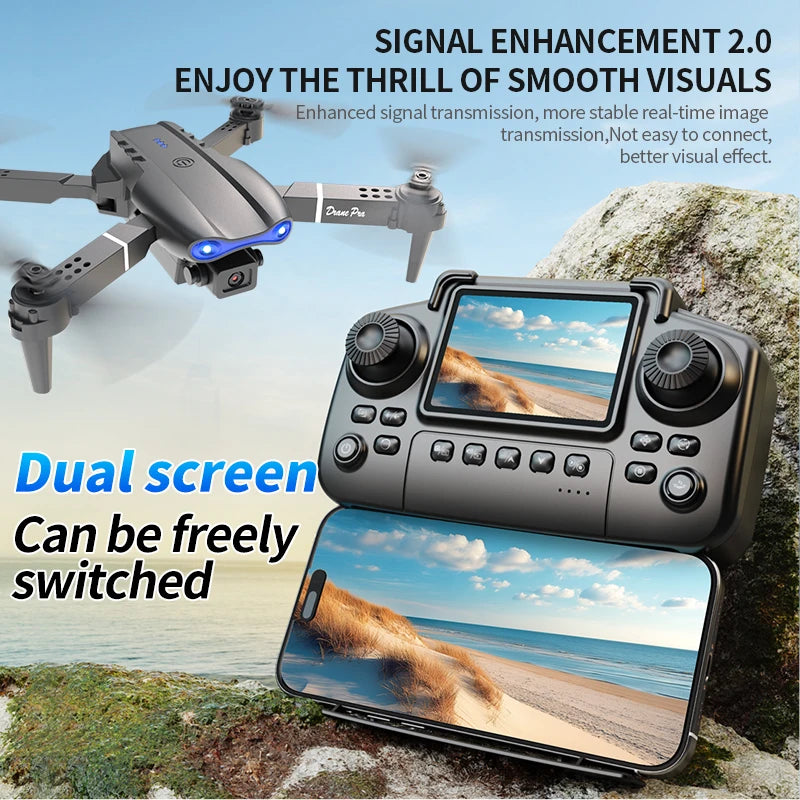 E99 PRO Drone Screen Control Aerial Drone High Definition Dual Camera