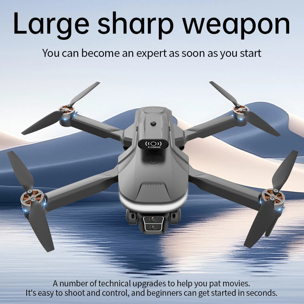 drone with 8K professional dual camera studio with remote control has 4.5inch screen