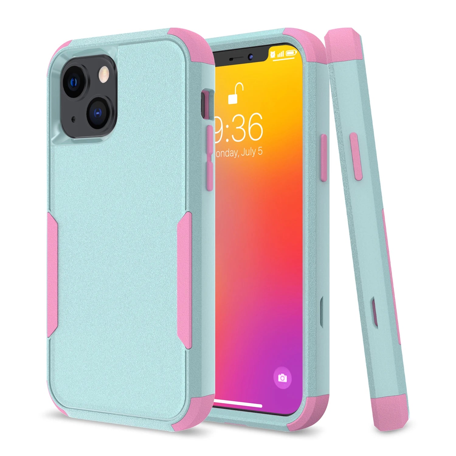 3 Layer Case for iPhone17 16 15 14 13 Pro Max Mini 12 11 7 8 Plus XS Max XR