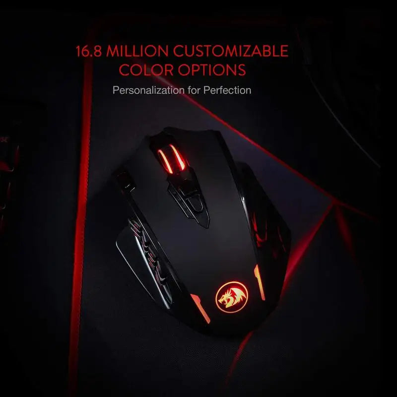 Redragon M913 Gaming 16000 DPI Wired 2.4Ghz Wireless RGB Optical Gamer Mice 16 Programmable Buttons