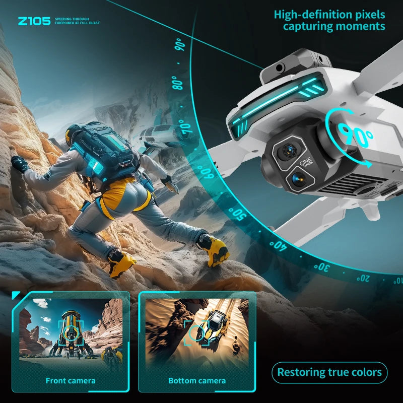 Xiaomi Mijia Z105 Drone Brushless 4.3 Big Screen Remote 4K HD Camera Optical Flow